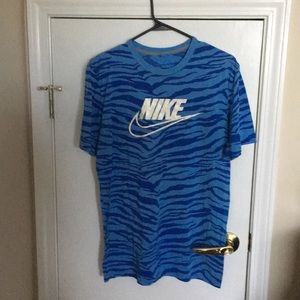 Nike Blue striped shirt